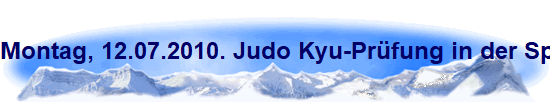 Montag, 12.07.2010. Judo Kyu-Prfung in der Sporthalle der Gesamtschule K-Hhenhaus.