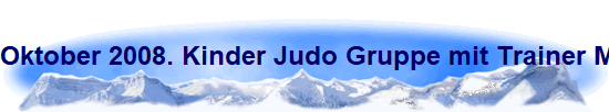 Oktober 2008. Kinder Judo Gruppe mit Trainer Martin Handrich in der Sporthalle Kln-Hhenhaus.