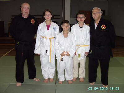 Freitag 02.07.10. Erste Kinder Jujutsu Kinder Kyu-Prfung in der TH Kopernikus-Str.