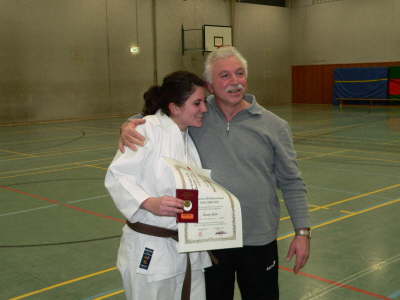 Samstag, 13.02.2010. Dan Prfung in Wattenscheid. Klaus Kirchner und Susanne Sejdi werden zum 1. Dan graduiert