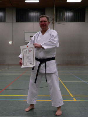 Samstag, 13.02.2010. Dan Prfung in Wattenscheid. Klaus Kirchner und Susanne Sejdi werden zum 1. Dan graduiert