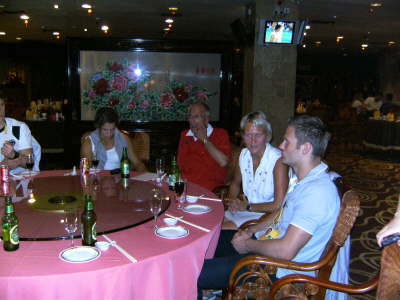 Samstag, 16.08.08. Abschluparty der Olympia Teilnehmer, Trainer, Funktionre und Judo Fans.