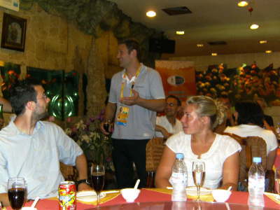 Samstag, 16.08.08. Abschluparty der Olympia Teilnehmer, Trainer, Funktionre und Judo Fans.