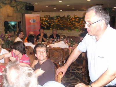 Samstag, 16.08.08. Abschluparty der Olympia Teilnehmer, Trainer, Funktionre und Judo Fans.