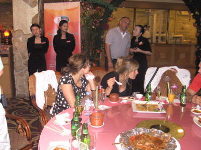 Samstag, 16.08.08. Abschluparty der Olympia Teilnehmer, Trainer, Funktionre und Judo Fans.