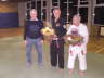 Dienstag, 16.12.08. Ehrung von Dieter Lindner 7. Dan und Herbert Basmer 6. Dan in der TH Kopernikus-Str.